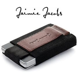 Cartera minimalista Jaimie Jacobs Nano Boy marrón barata, carteras baratas, ofertas en carteras