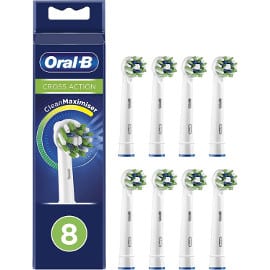 Pack de 8 recambios Oral-B CrossAction baratos, recambios de cepillo eléctrico baratos