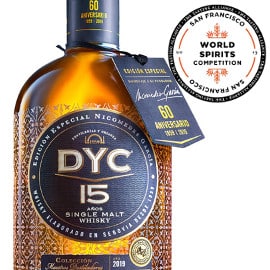 Whisky DYC 15Y edición 60 Aniversario barato, whiskys baratos, pequeña