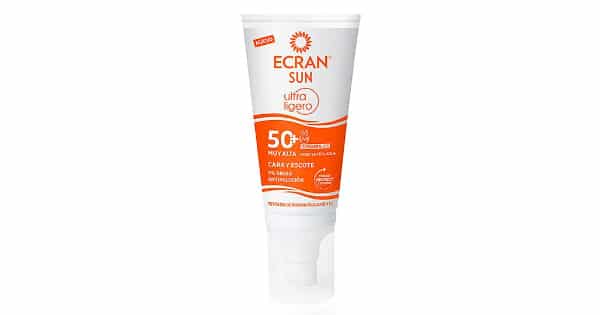 Protector solar (50ml) para el rostro y cuello Ecran Sun factor 50+ barato, cremas solares baratas, chollo