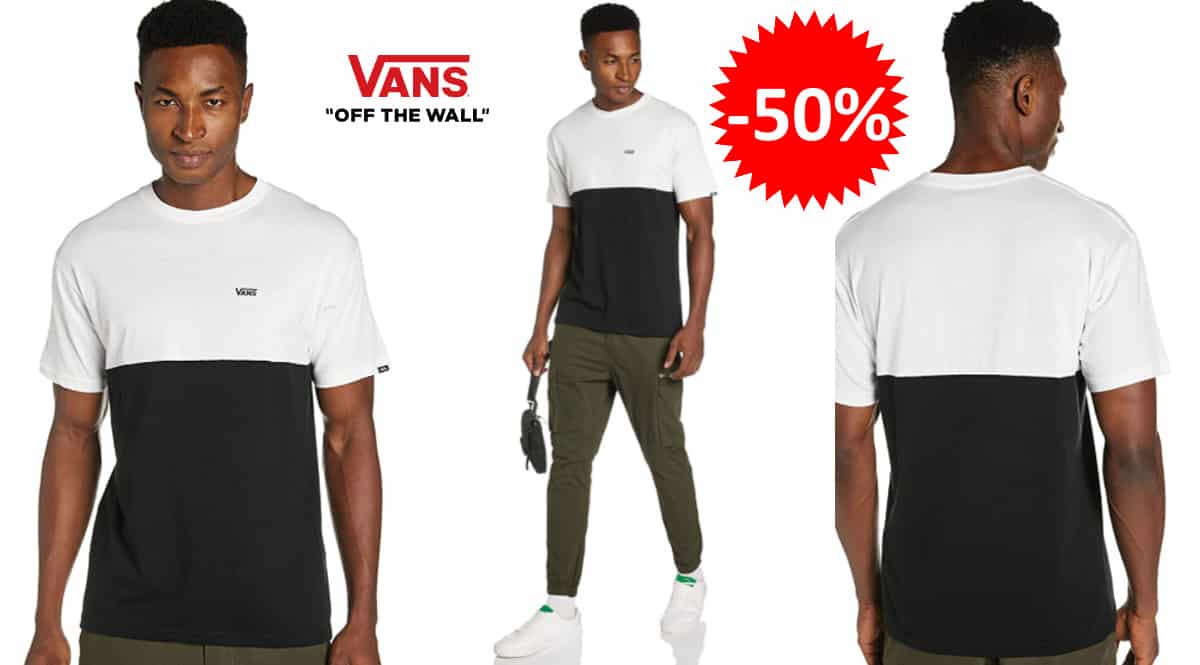 Camiseta Vans Colorblock barata, camisetas de marca baratas, ofertas en ropa, chollo