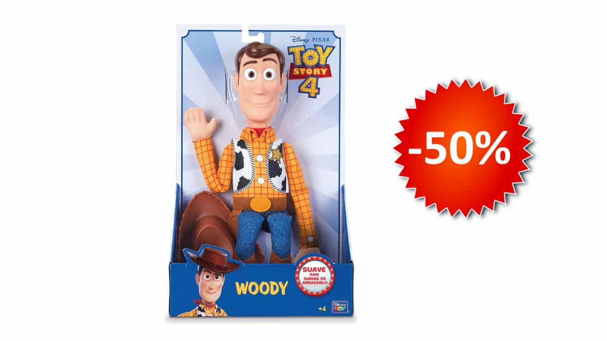 Muñeco de 40cm Woody Toy Story 4 barato, muñecos baratos, juguetes baratos, chollo