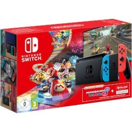 ¡Chollo Black Friday! Consola Nintendo Switch Neon + Mario Kart 8 Deluxe + 3 meses de suscripción a Nintendo Switch Online sólo 280 euros. Te ahorras 89 euros.
