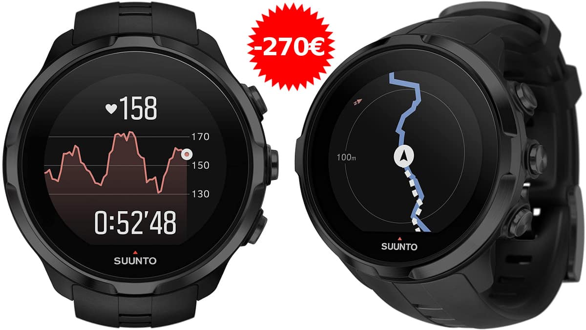 Pulsómetro Suunto Spartan Sport Wrist HR, relojes con GPS baratos, ofertas material deportivo, chollo