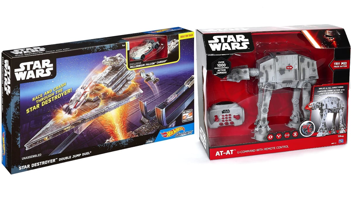 Vehículo radiocontrol Star Wars AT-AT y Destructor Hot Wheels baratos, juguetes baratos, chollo