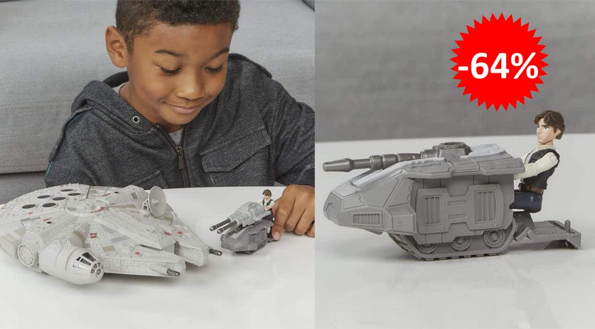 Halcón Milenario Star Wars Mission Fleet barato, juguetes de marca baratos, ofertas para niños, chollo