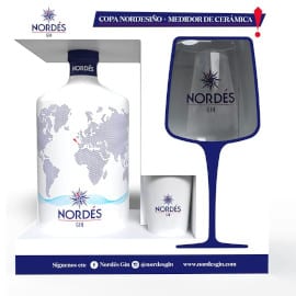 ¡Precio mínimo histórico! Ginebra Premium Nordés + copa Nordesiño + dosificador de cerámica sólo 19.98 euros.
