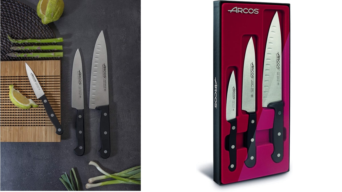 Set de cuchillos Arcos baratos, cuchillosde marca baratos, ofertas cocina, chollo