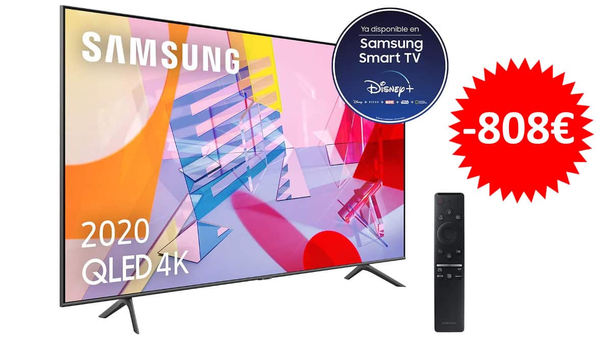 ¡Chollo Día sin IVA! Televisor de 75″ Samsung QLED 4K 75Q60T sólo 990 euros. Ahorra 808 euros. ¡Último día!