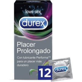 Pack de 12 preservativos Durex Placer Prolongado barato. Ofertas en preservativos, preservativos baratos
