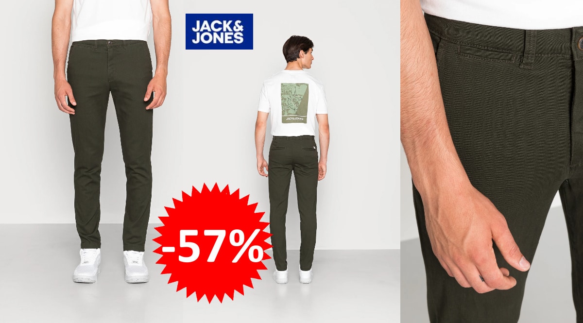 Pantalones chinos Jack & Jones Marco Dave baratos, pantalones de marca baratos, ofertas en ropa