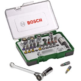 Set de 27 puntas de atornillar con carraca Bosch barato, herramientas baratas, ofertas bricolaje