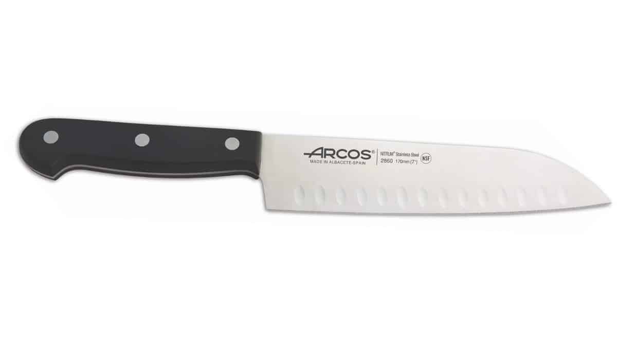 Cuchillo universal Arcos Santoku barato, cuchillos de marca baratos, ofertas hogar, chollo