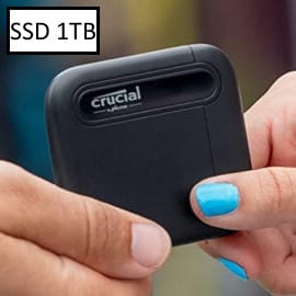 Disco SSD portátil Crucial X6 de 1TB barato. Ofertas en discos SSD, discos SSD baratos