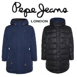 Parka reversible Pepe Jeans Spencer barata, ropa de marca barata, ofertas en abrigos