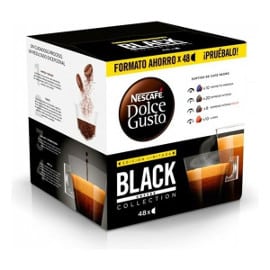 ¡¡Chollo!! Pack 48 cápsulas Nescafé Dolce Gusto Black Collection sólo 9.99 euros.