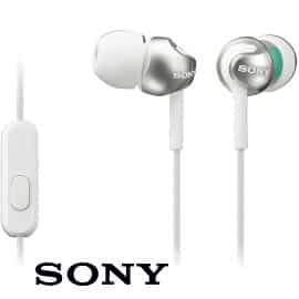 ¡Precio mínimo histórico! Auriculares con micrófono Sony MDR-EX110AP sólo 6.98 euros. 65% de descuento.