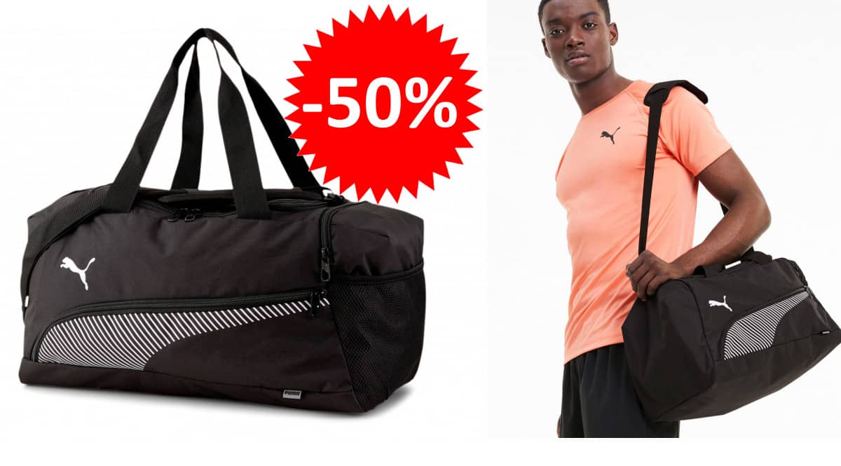 ¡¡Chollo!! Bolsa de deporte unisex Puma Fundamentals Sports Bag S sólo 12.52 euros. 50% de descuento.