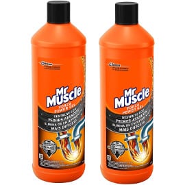 ¡¡Chollo!! Pack de 2 desatascadores de tuberías líquido Mr. Muscle Forza Gel Power sólo 10.88 euros.