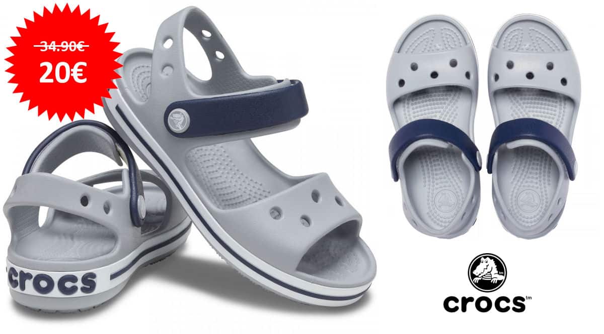 Sandalias Crocs Cocband Sandal Kids para niños baratas, ofertas en sandalias para niños, zuecos Crocs para niños baratos, chollo