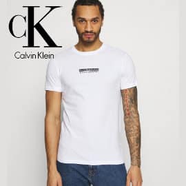 Camiseta Calvin Klein Mirror Logo Slim Fit barata, camisetas de marca baratas, ofertas en ropa