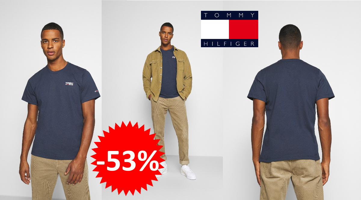 Camiseta Tommy Jeans REgular Logo barata, camisetas de marca baratas, ofertas en ropa, ropa