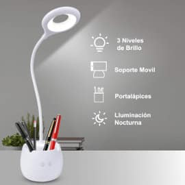 Lámpara LED de escritorio Minluck barata, lámparas de marca baratas, ofertas hogar