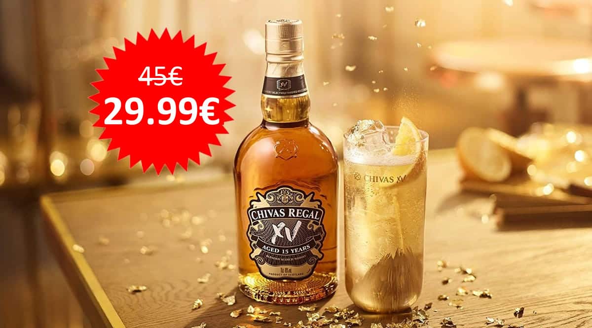 ¡¡Chollo!! Whisky Chivas Regal XV sólo 29.99 euros.