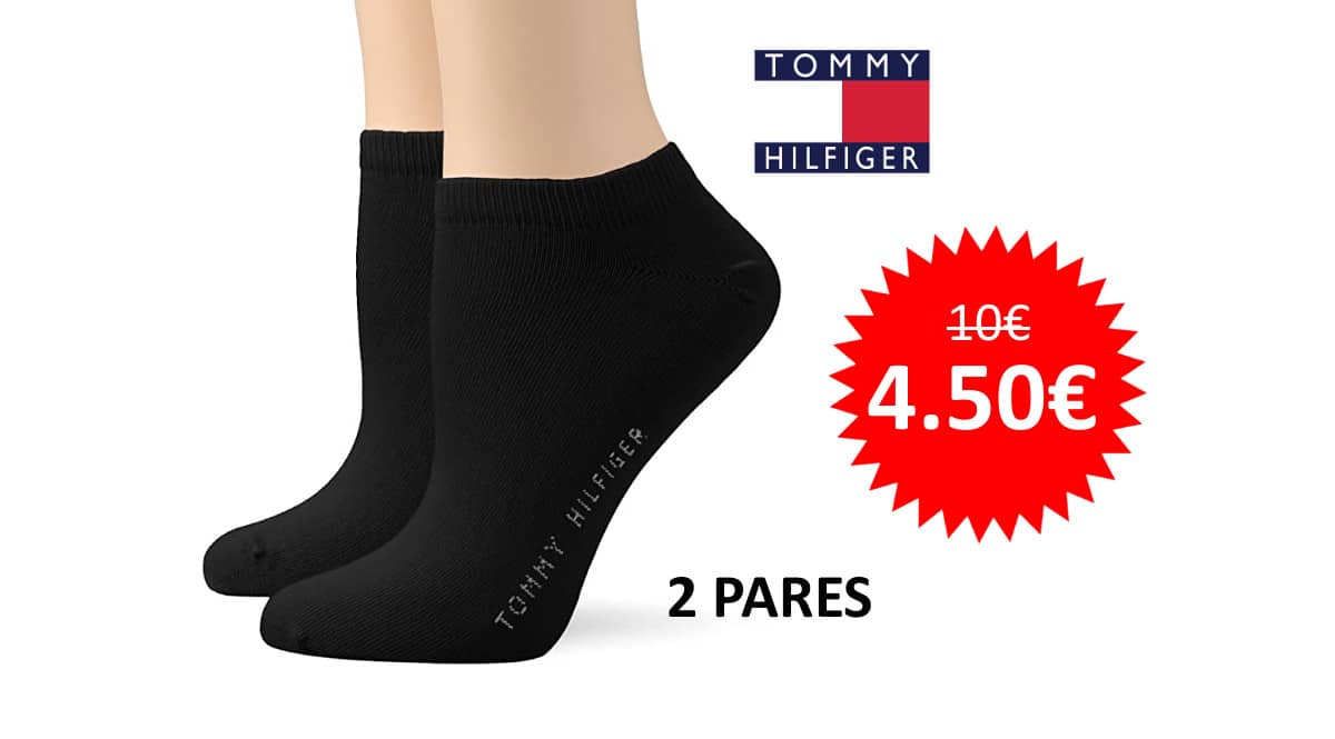 ¡¡Chollo!! Pack de 2 pares de calcetines para mujer Tommy Hilfiger sólo 4.50 euros. 55% de descuento.