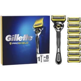 Pack de maquinilla de afeitar Gillette ProShield con 9 recambios barato. Ofertas en supermercado