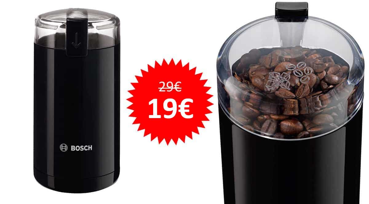 ¡Oferta de Primavera! Molinillo de café eléctrico Bosch TSM6A013B sólo 19 euros. ¡Sólo hoy!