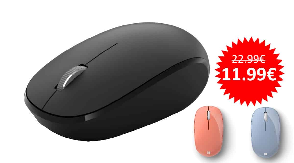 ¡¡Chollo!! Ratón Microsoft Bluetooth Mouse sólo 11.99 euros. Mitad de precio. Varios colores.