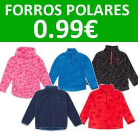 Forros polares para niños a 0.99 euros, ropa de marca barata, ofertas para niños