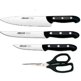 Juego de cuchillos de cocina + tijera Arcos Maitre baratos, cuchillos de marca baratos, ofertas hogar y cocina