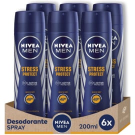 Pack de 6 desodorantes Nivea Men Stress Protect barato. Ofertas en supermercado