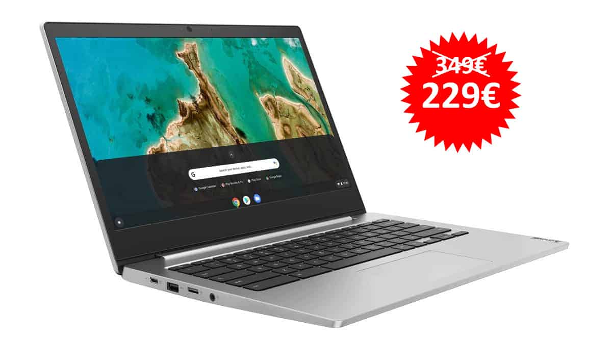 Portátil Lenovo Ideapad 3 Chromebook 14IGL05 Celeron barato, ordenadores baratos, ofertas en portatiles chollo