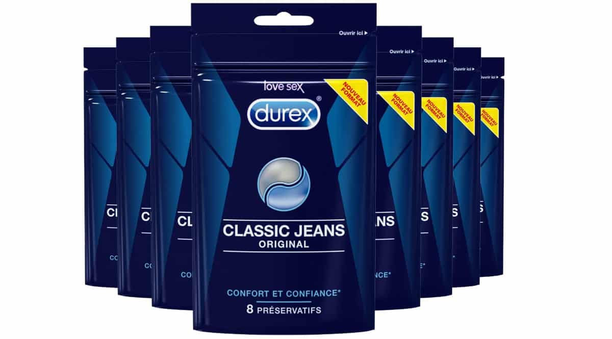 Preservativos Durex Classic Jeans baratos, preservativos de marca baratos, ofertas en condones, chollo