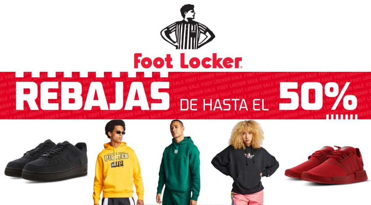 Rebajas en Foot Locker, ropa de marca barata, ofertas en calzado chollo