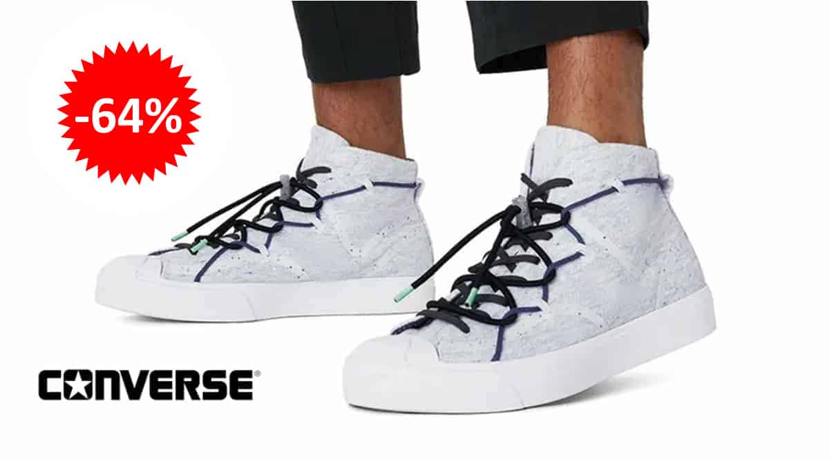 Zapatillas Converse Renew Jack Purcell Mid baratas, calzado de marca barato, ofertas en zapatillas chollo