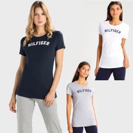 ¡Precio mínimo histórico! Camiseta para mujer Tommy Hilfiger Logo Print sólo 14.95 euros. 50% de descuento. En 3 colores.