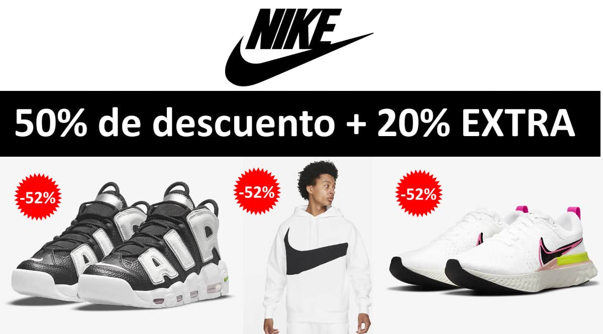 colgante ola Incomodidad Cupón! Hasta 50% de descuento + 20% EXTRA en las ofertas de Nike. | Blog de  Chollos