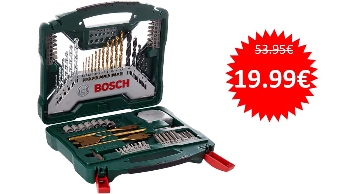 Maletín de 70 piezas Bosch X-Line baratas. Ofertas en herramientas, herramientas baratas, chollo