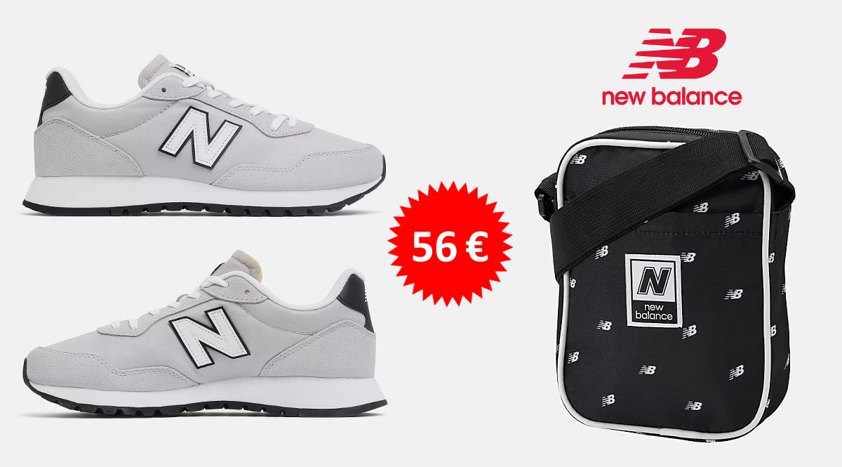 Pack zapatillas New Balance 527 para mujer + bandolera barato, calzado barato, ofertas en complementos chollo