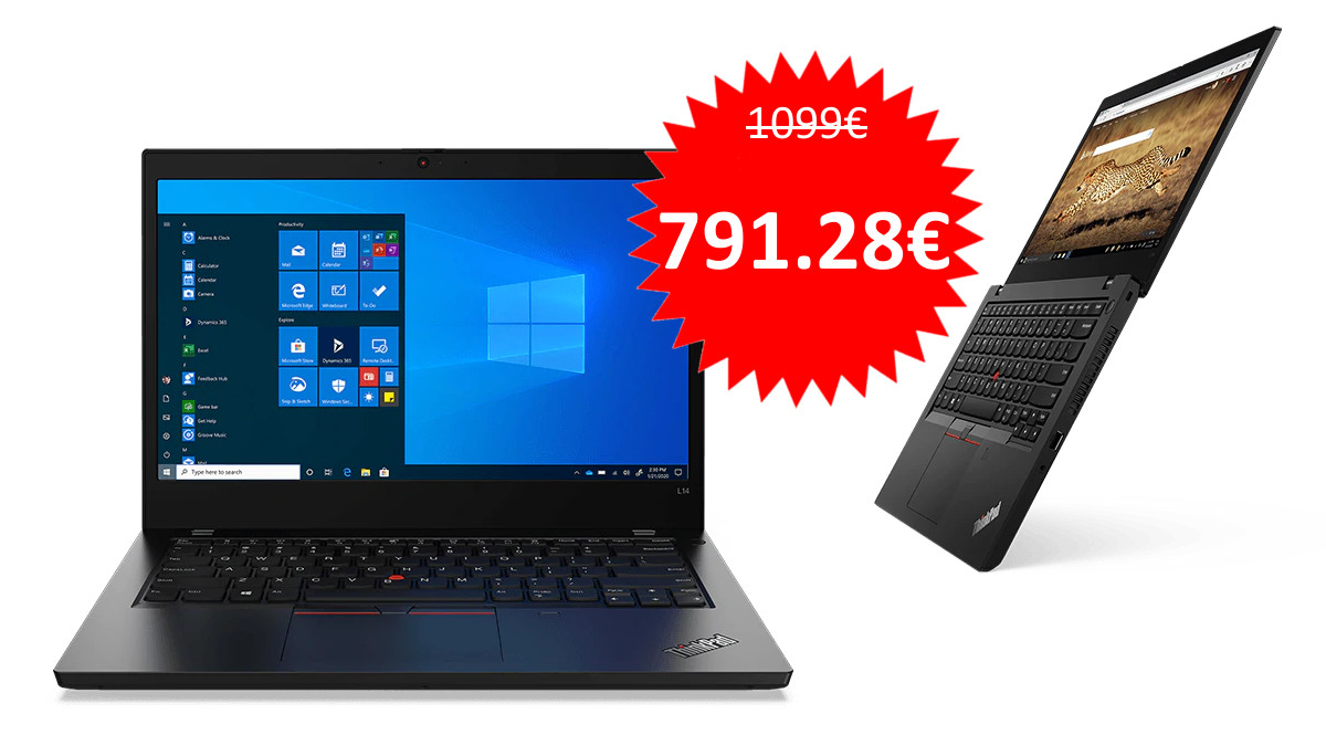 Portátil Lenovo ThinkPad L14 AMD barato. Ofertas en portátiles, portátiles baratos, chollo