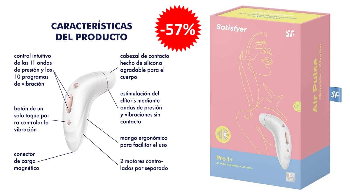Succionador de clítoris Satisfyer Pro 1 + barato, juguetes sexuales baratos, ofertas para ti chollo