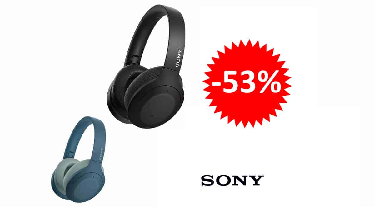 ¡Precio mínimo histórico! Auriculares Bluetooth Sony WH-H910N sólo 139 euros. 53% de descuento. En negro y en azul.