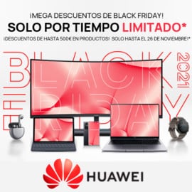 Black Friday Huawei 2021. Oferats en móviles, ofertas en portátiles, ofertas en smartwatches