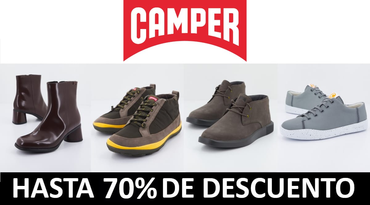 Black Friday Zacaris Camper, calzado de marca barato, ofertas en calzado chollo