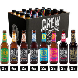 Pack degustación de cerveza artesanal Crew Republic Mix barato, cervezas artesanales de marca baratas, ofertas en supermercado