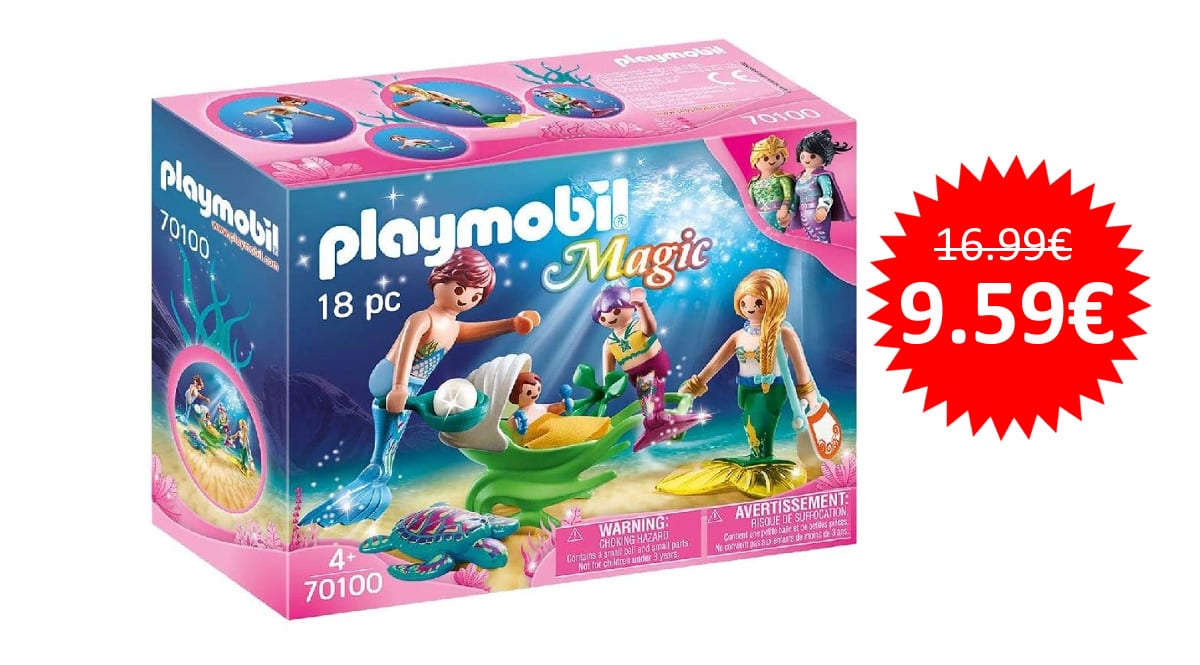 ¡Precio mínimo histórico! Playmobil Magic Familia con Cochecito sólo 9.59 euros.